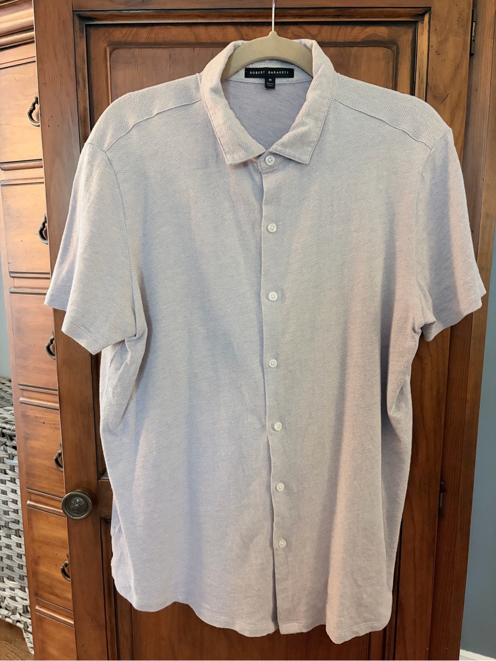 Robert Barakett Men's Short Sleeve Button-Down Shirt